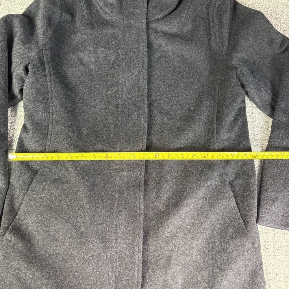 Pendleton Campbell Wool Coat Women's Small Charcoal Hudson Bay Stripe Jacket - Picture 4 of 12